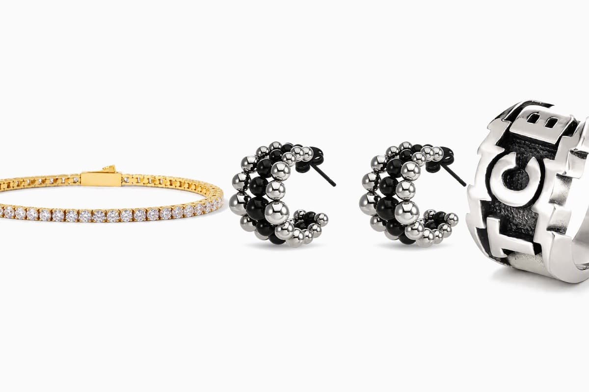 Trendy Beaded Hoop Earrings