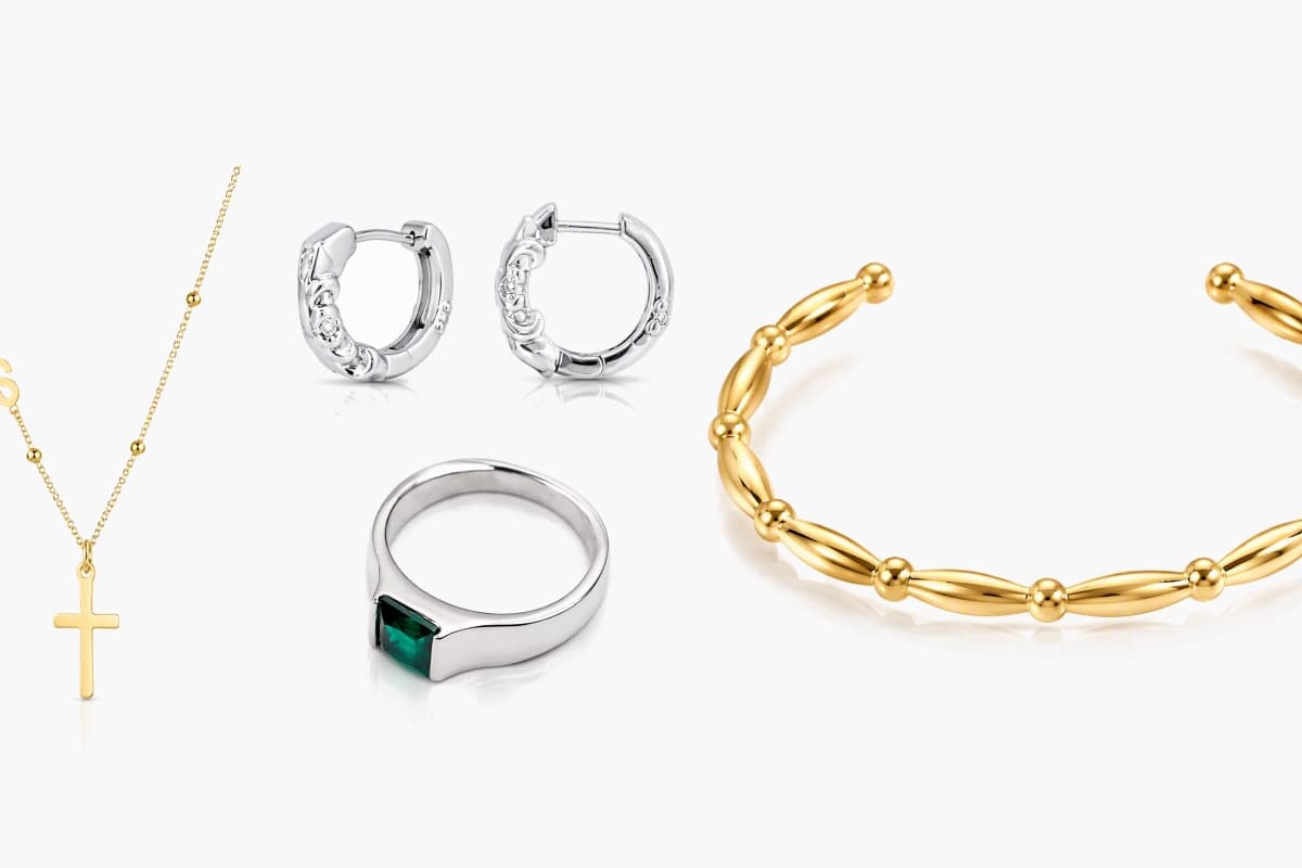 Trendy Bamboo Hoop Earrings