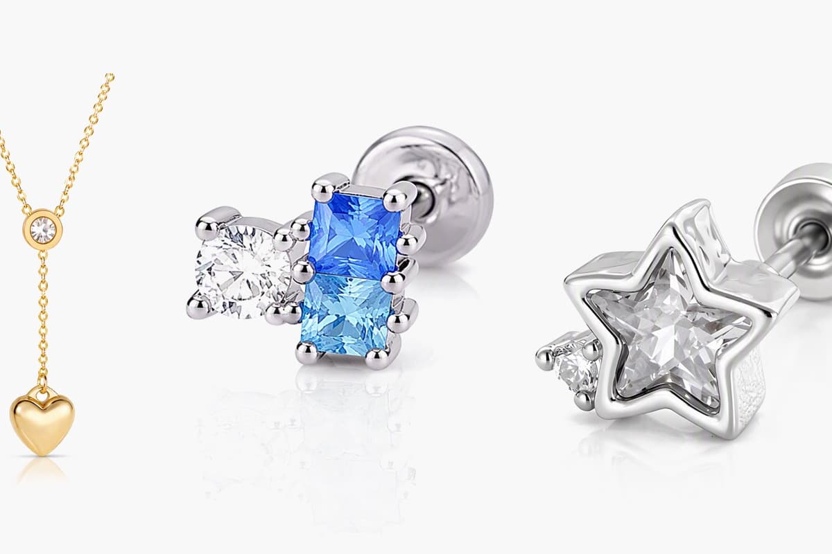 Dainty Multi-Stone Stud Earrings