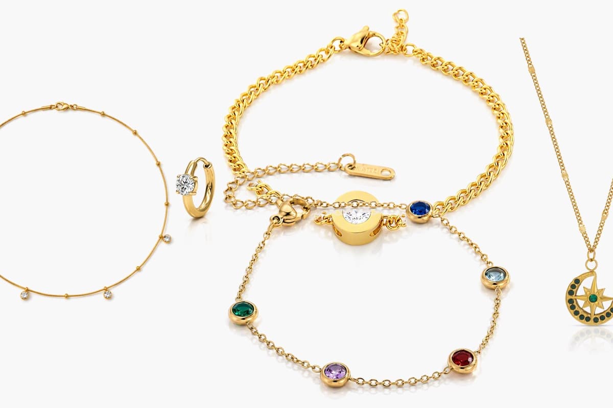 Crescent Moon & Star Pendant Necklace