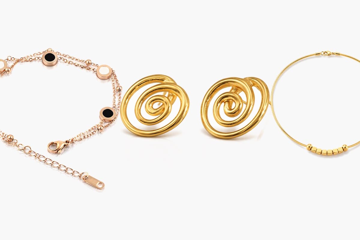 Spiral Stud Earrings