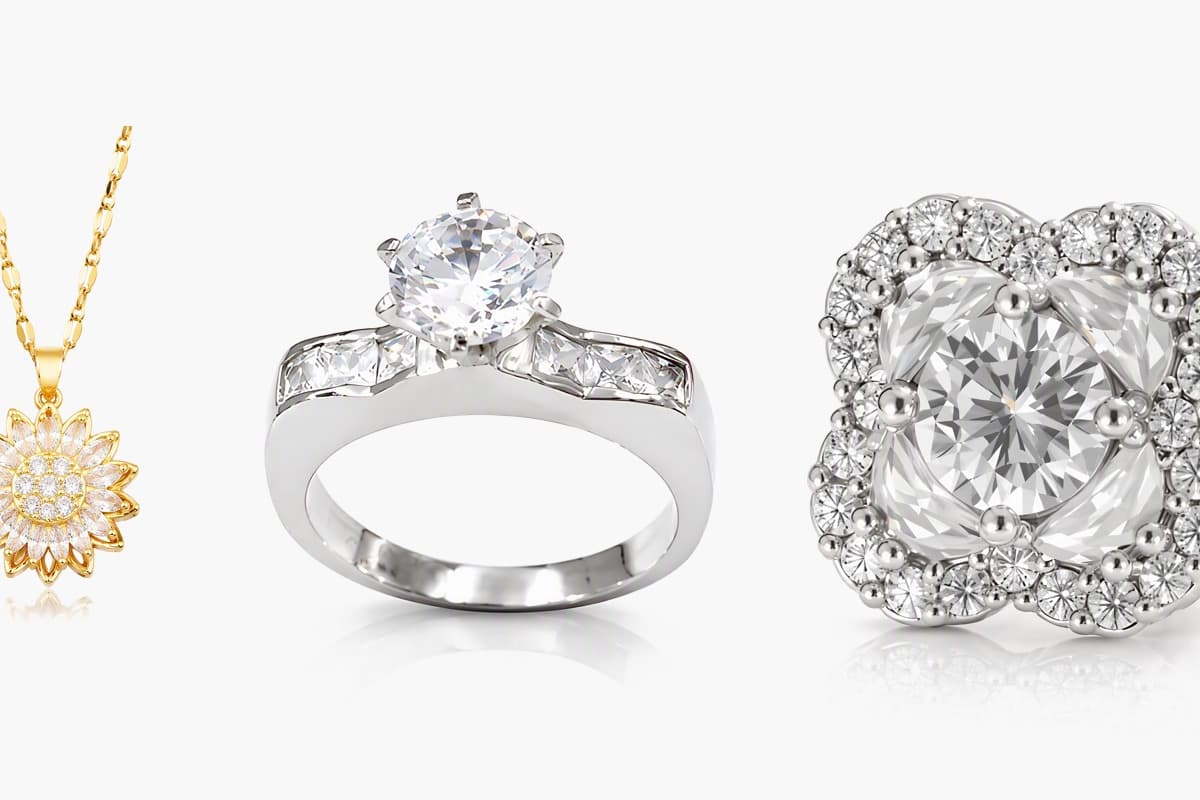 Dainty Flower Halo Stud Earrings