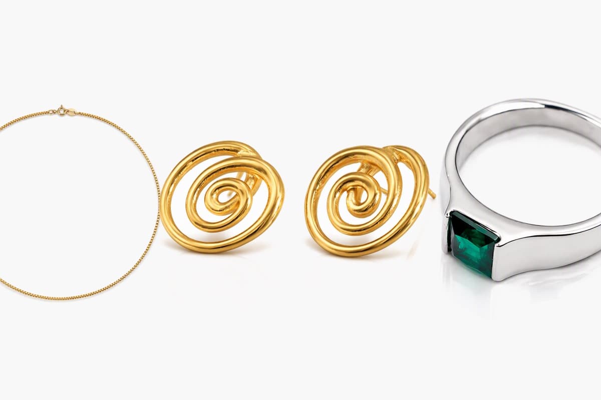 Spiral Stud Earrings