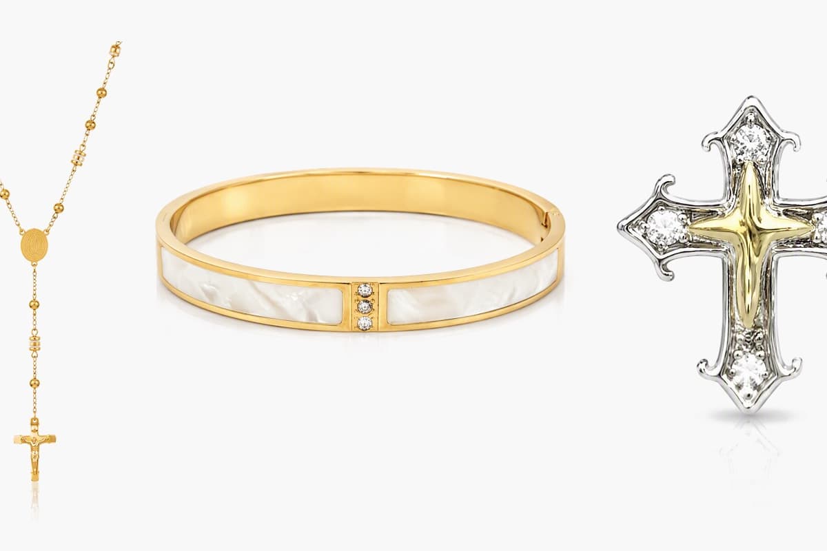 Dainty Cross Stud Earrings