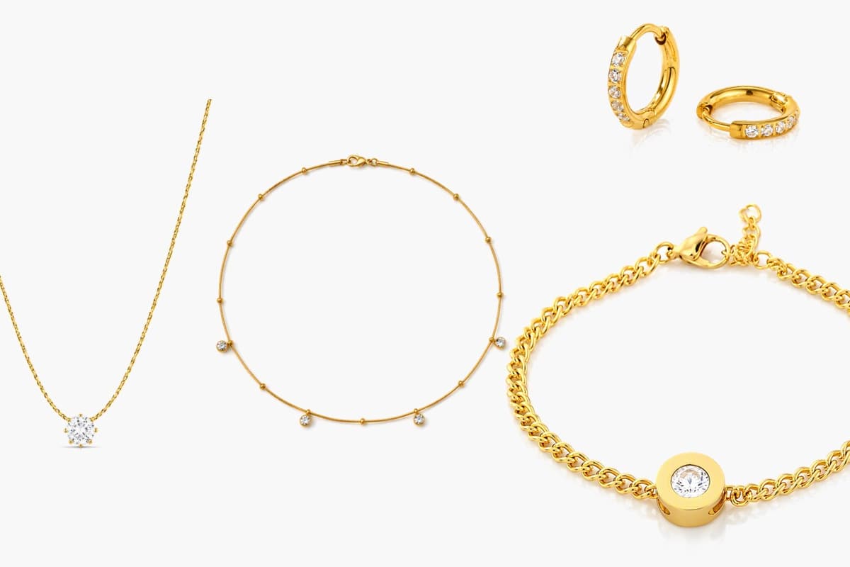 Dainty Paved Open Hoop Earrings