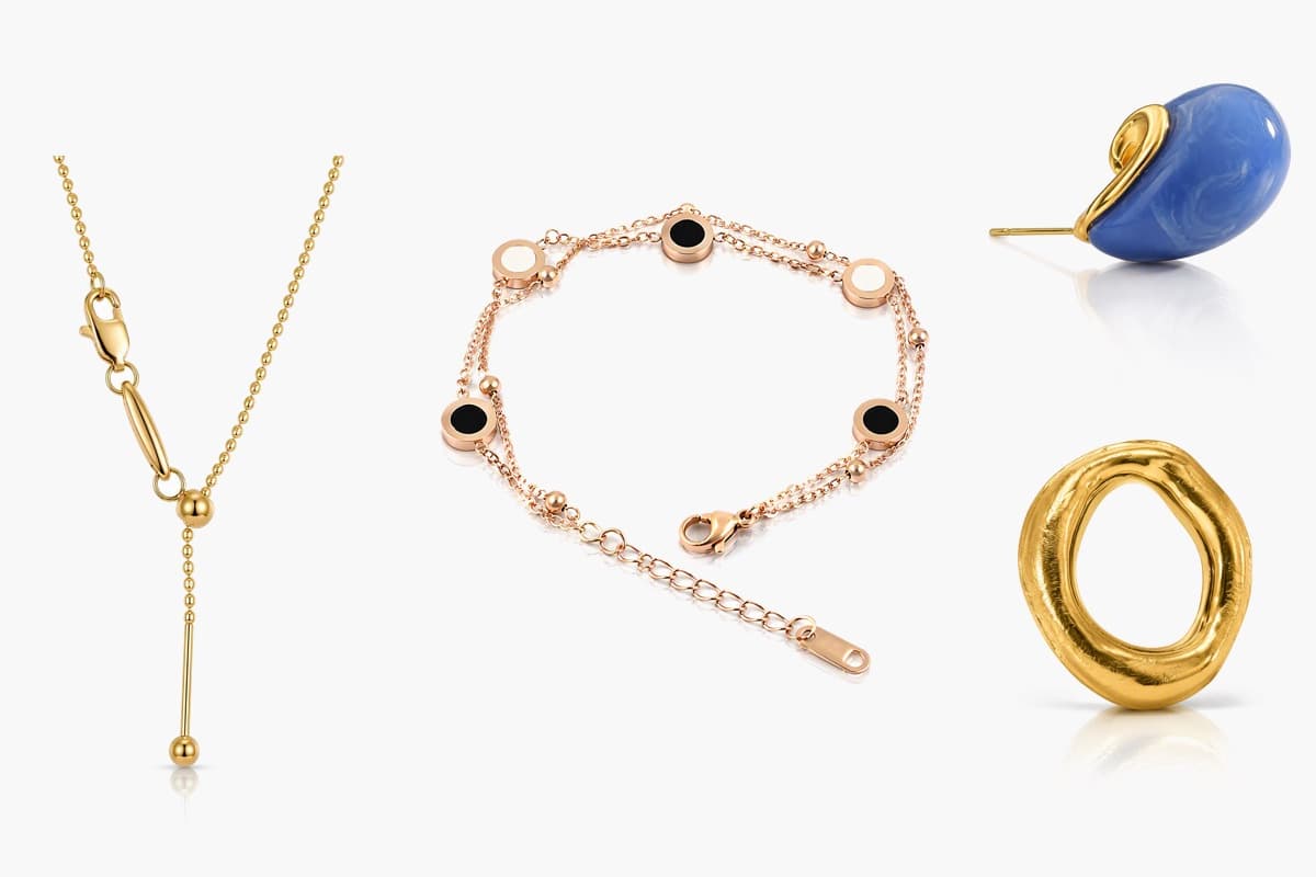 Minimalist C-Shape Stud Earrings
