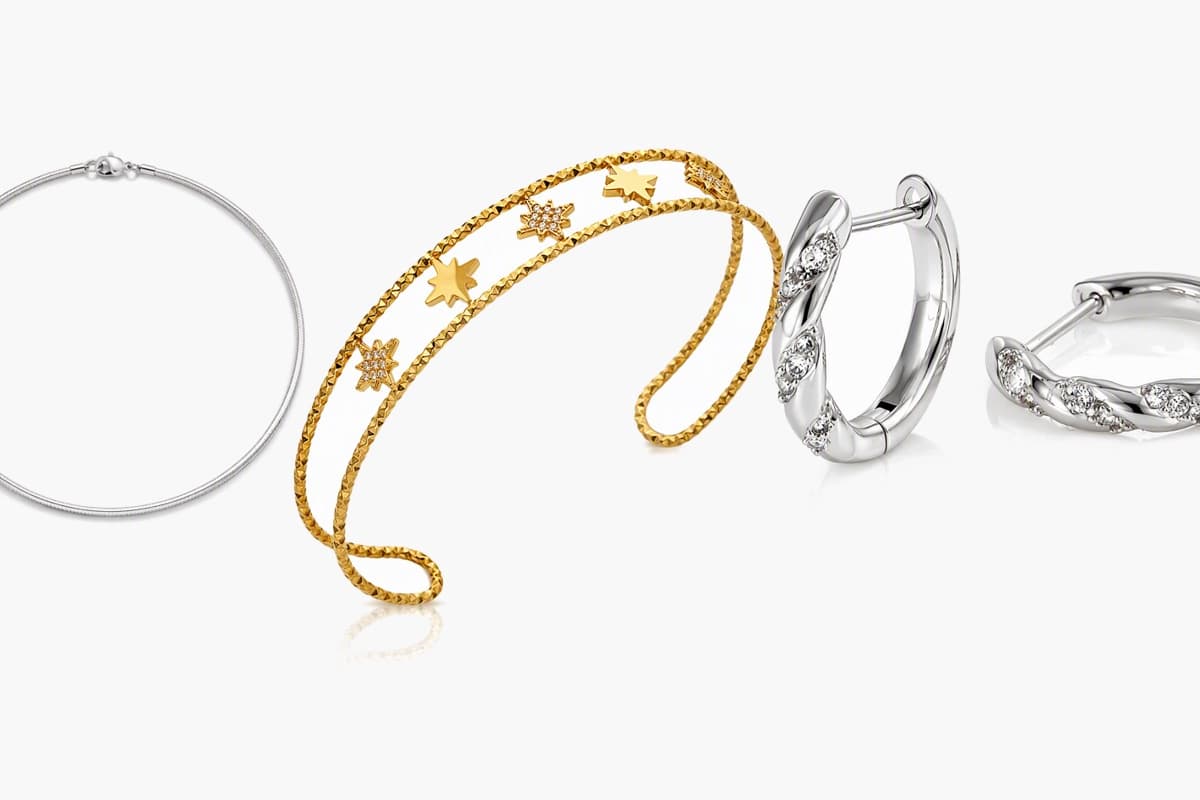 Twisted Band Hoop Earrings