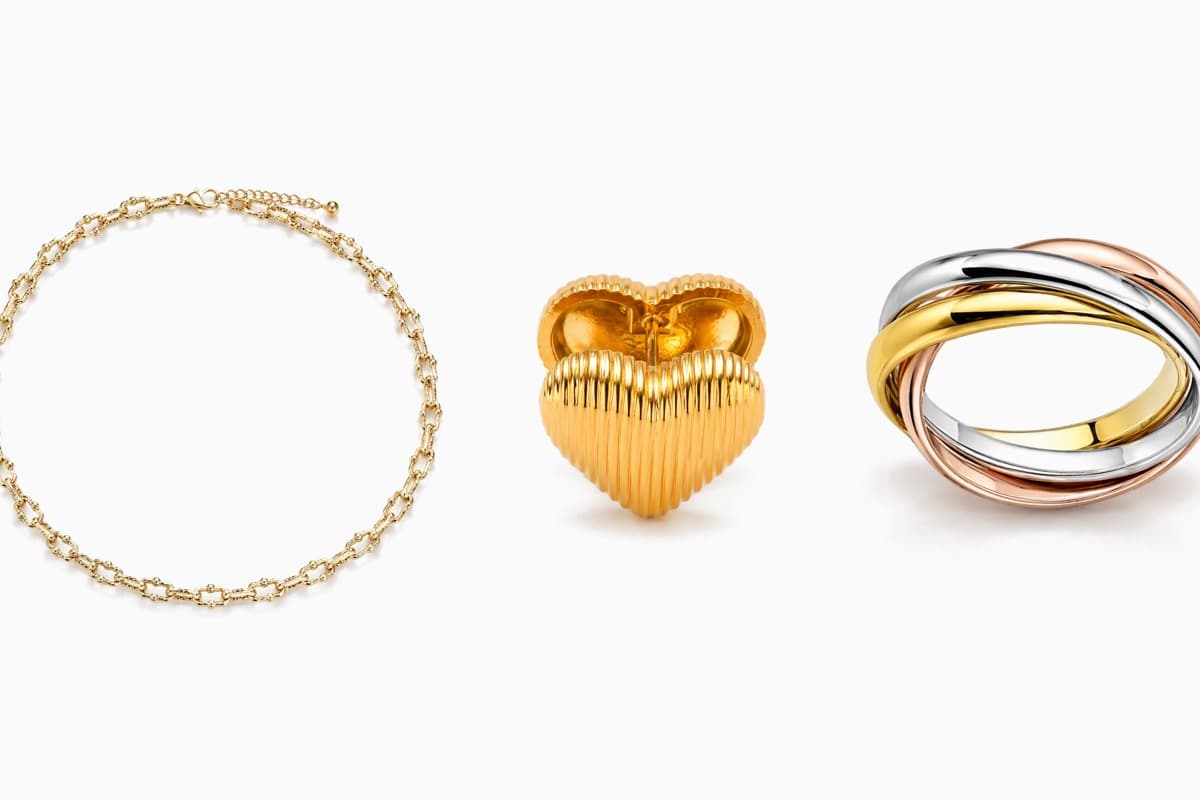 Vintage Heart Stud Earrings