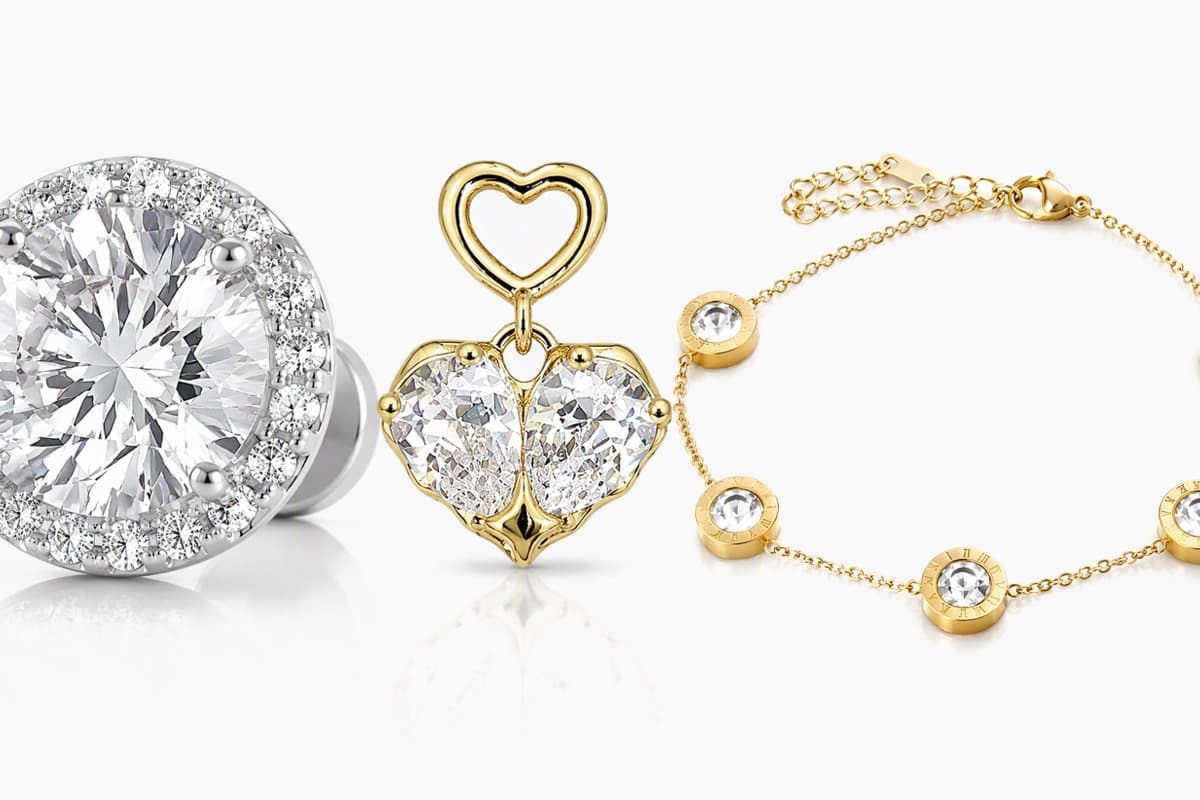 Round Halo Stud Earrings