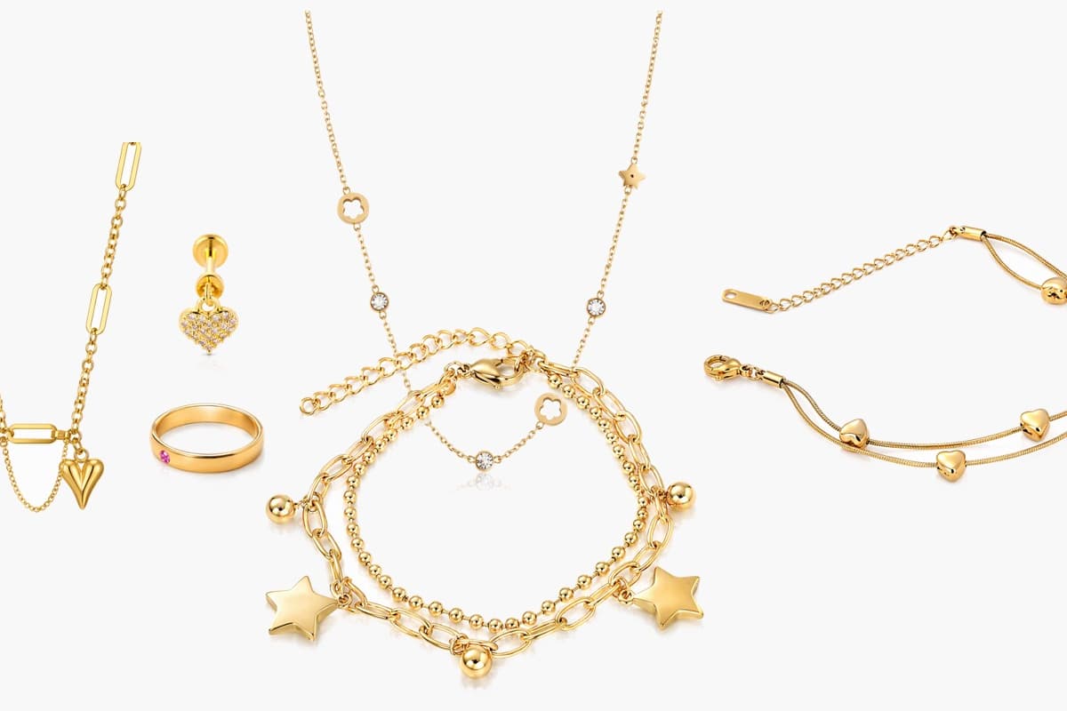 Trendy Heart Charm Necklace