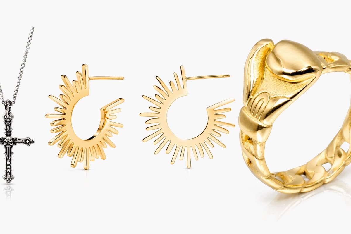 Sunburst Hoop Earrings