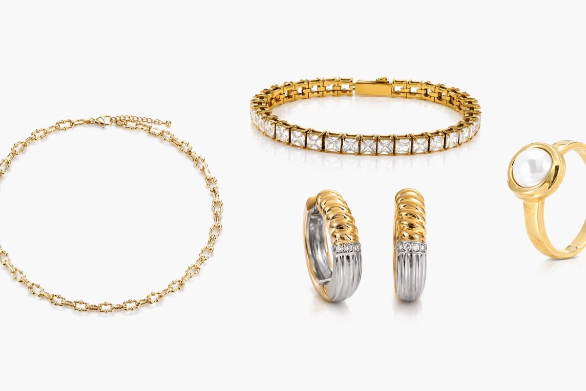 Dainty Beaded Link Chain Necklace