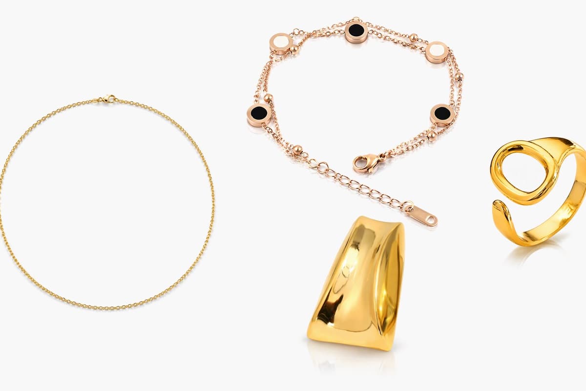 Chunky Curved Trapezoid Stud Earrings