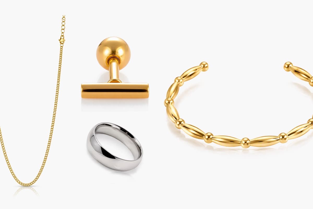Minimalist Ball And Bar Earrings
