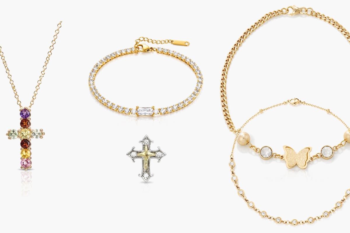 Dainty Cross Stud Earrings