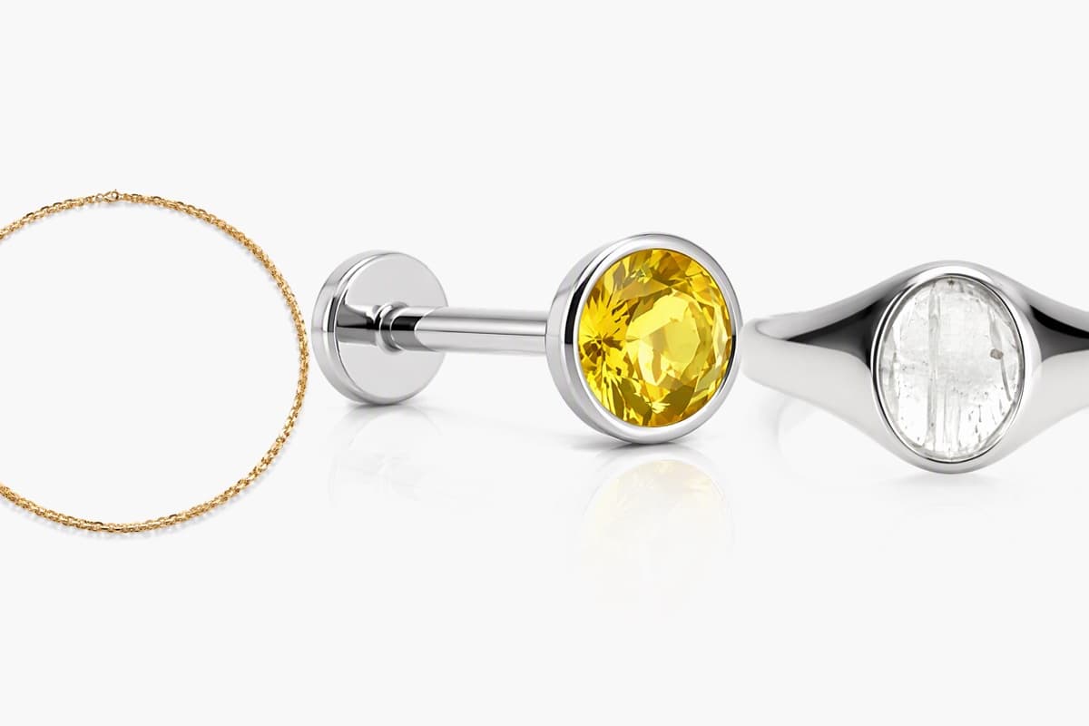 Dainty Round Stud Earrings