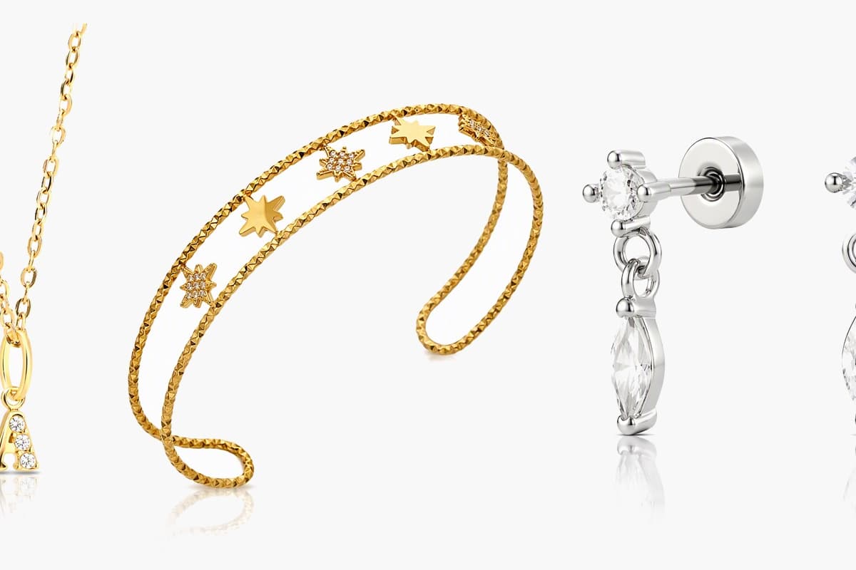 Dainty Marquise Drop Stud Earrings