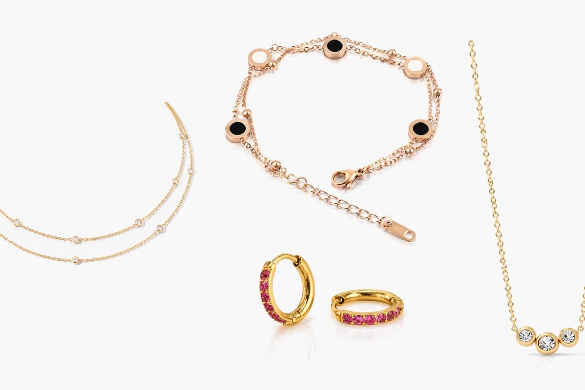 Dainty Paved Stone Huggie Earrings
