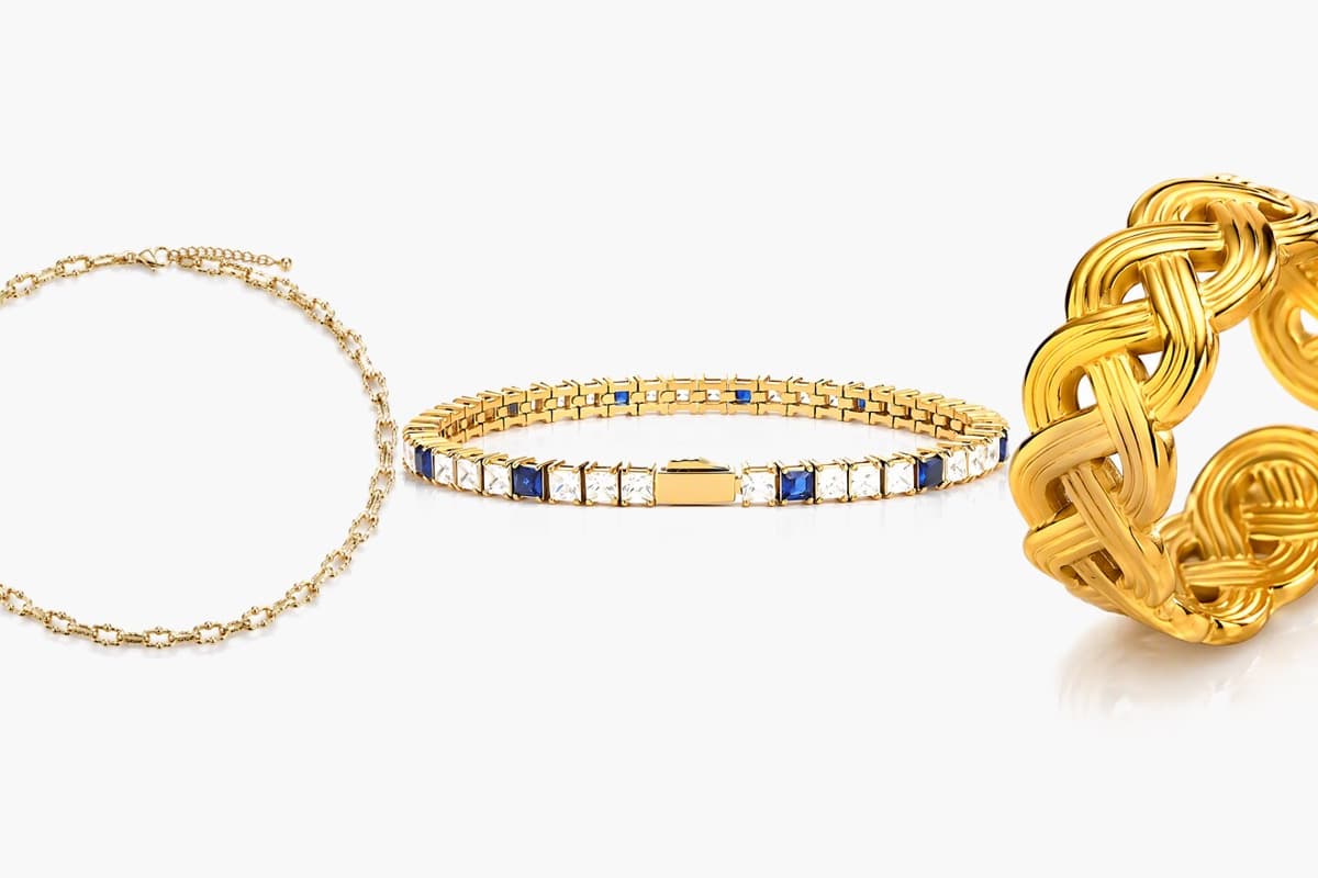 Dainty Beaded Link Chain Necklace
