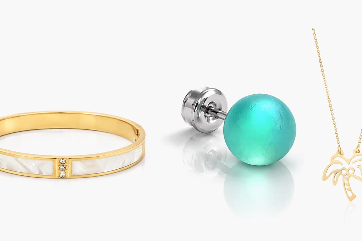 Trendy Round Resin Stud Earrings