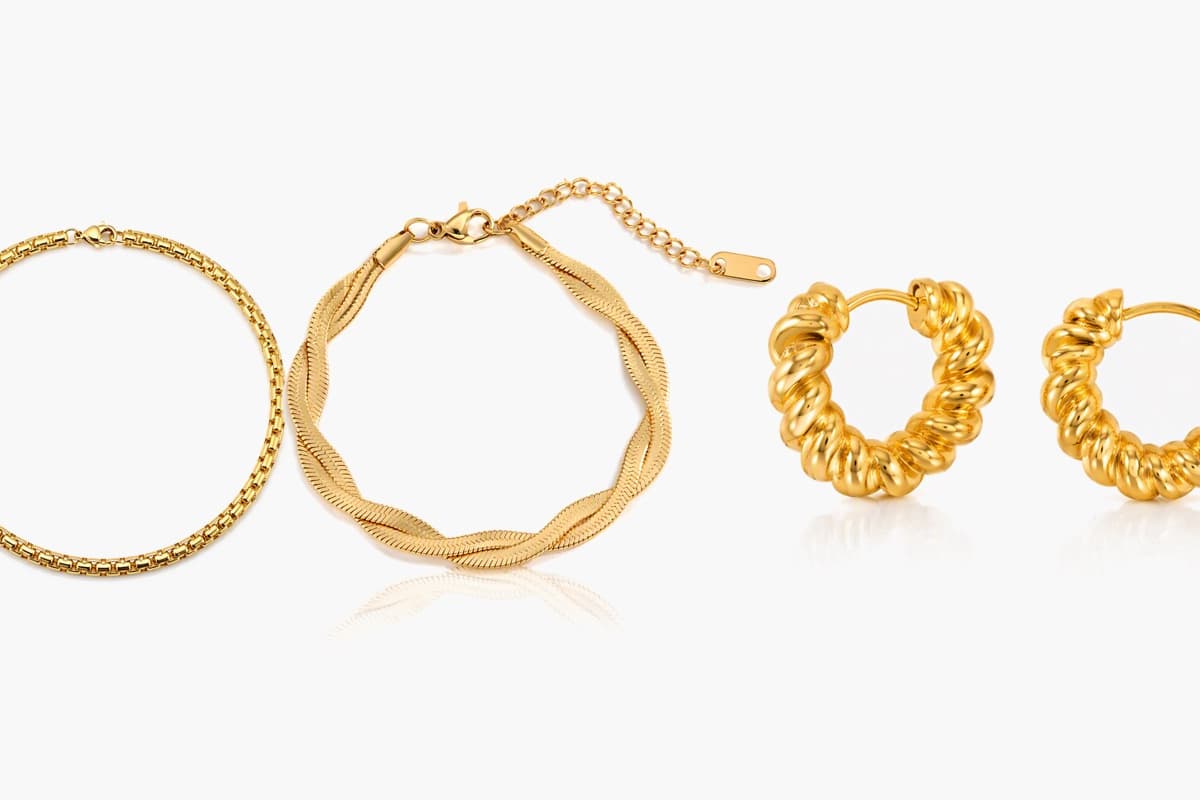 Twisted Band Huggie Earrings