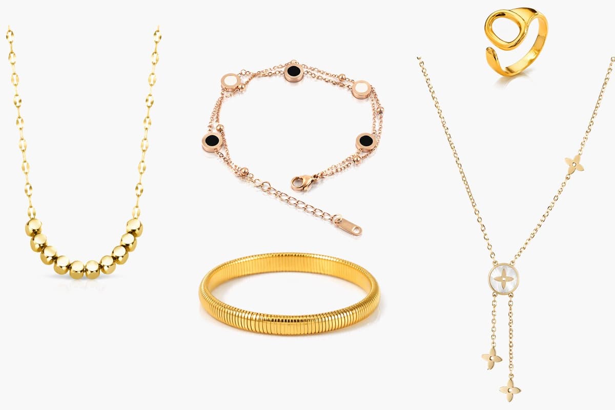 Dainty Flower Disc Layered Necklace