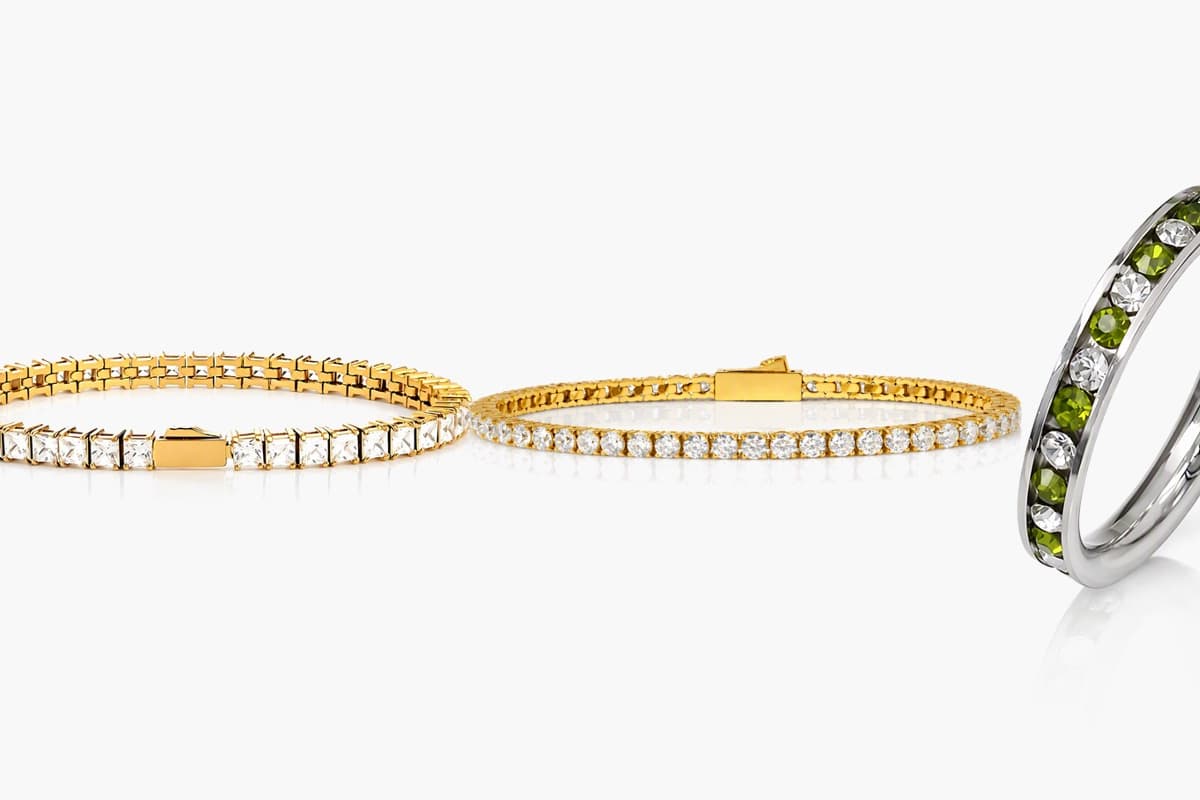 Elegant Square Stone Tennis Bracelet