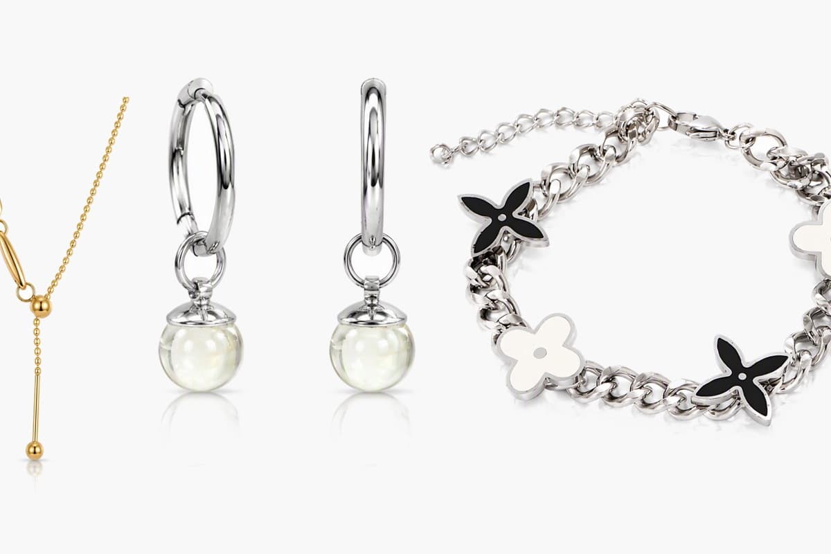 Dainty Round Bead Drop Earrings