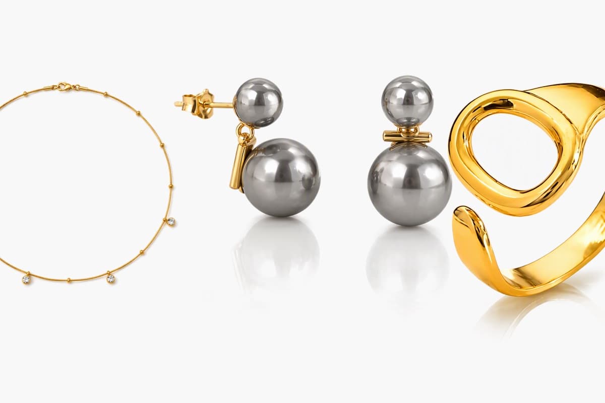 Trendy Double Stone Drop Earrings