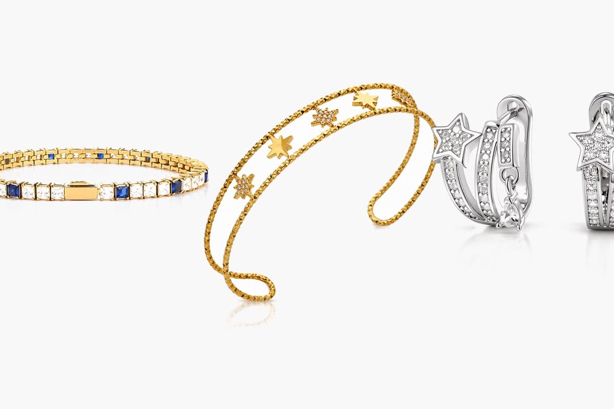 Cute Star Charm Hoop Earrings