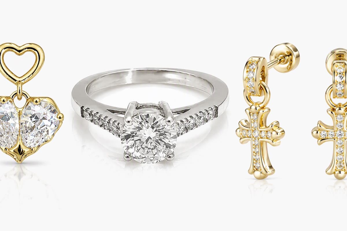 Dainty Cross Drop Earrings