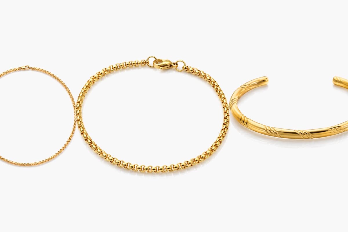 Square Roll Chain Bracelet