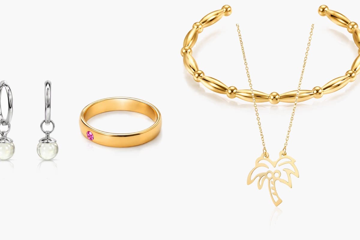 Dainty Round Bead Drop Earrings
