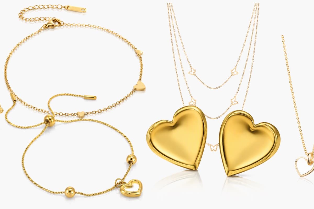 Dainty Open Heart Pendant Necklace