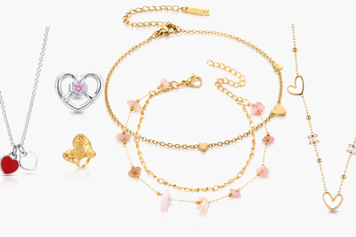 Cute Double Heart Charm Necklace