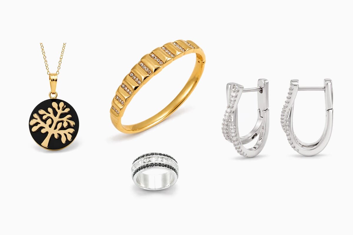 Segmented Band Bangle
