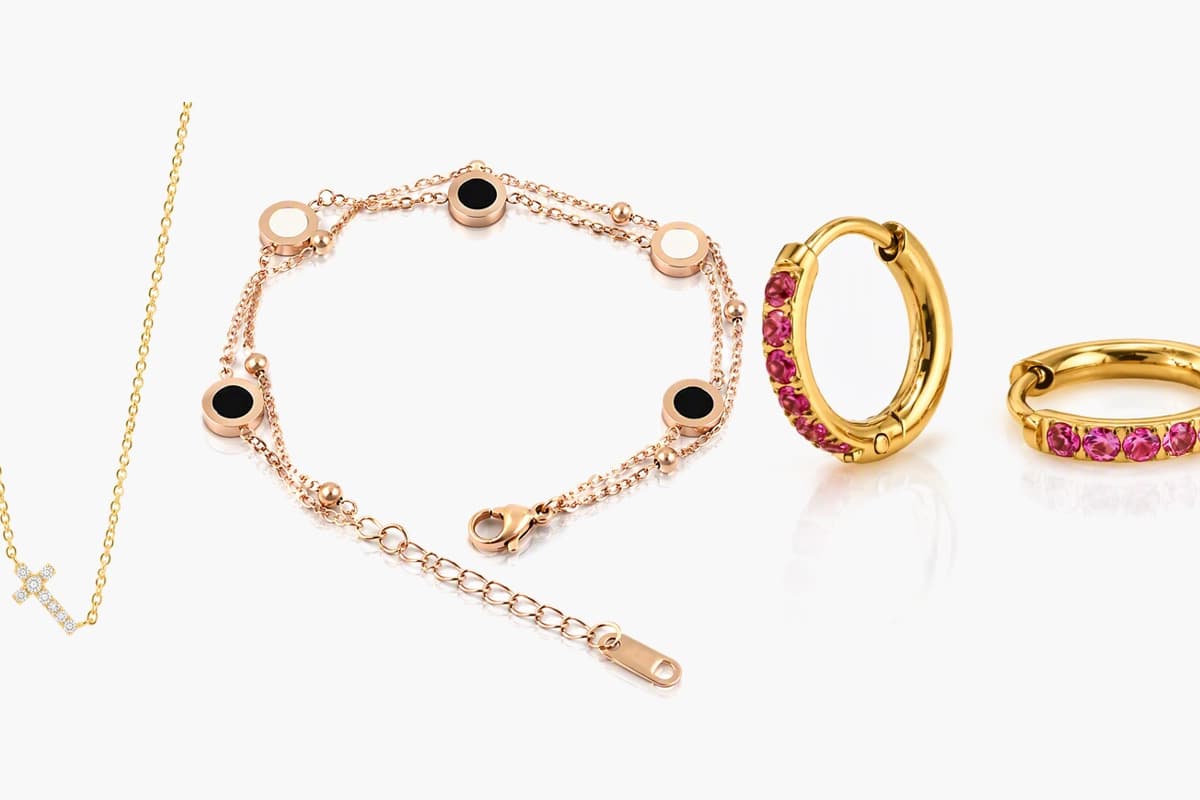 Dainty Paved Stone Huggie Earrings