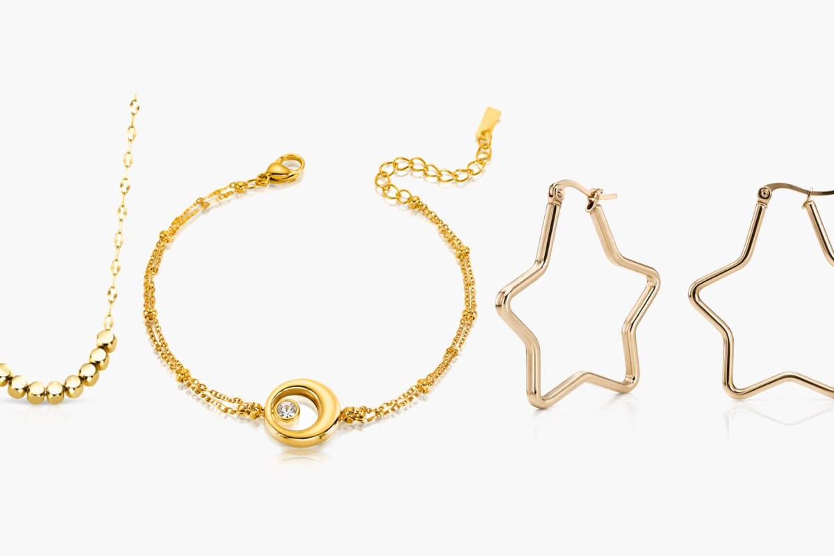 Trendy Star Hoop Earrings