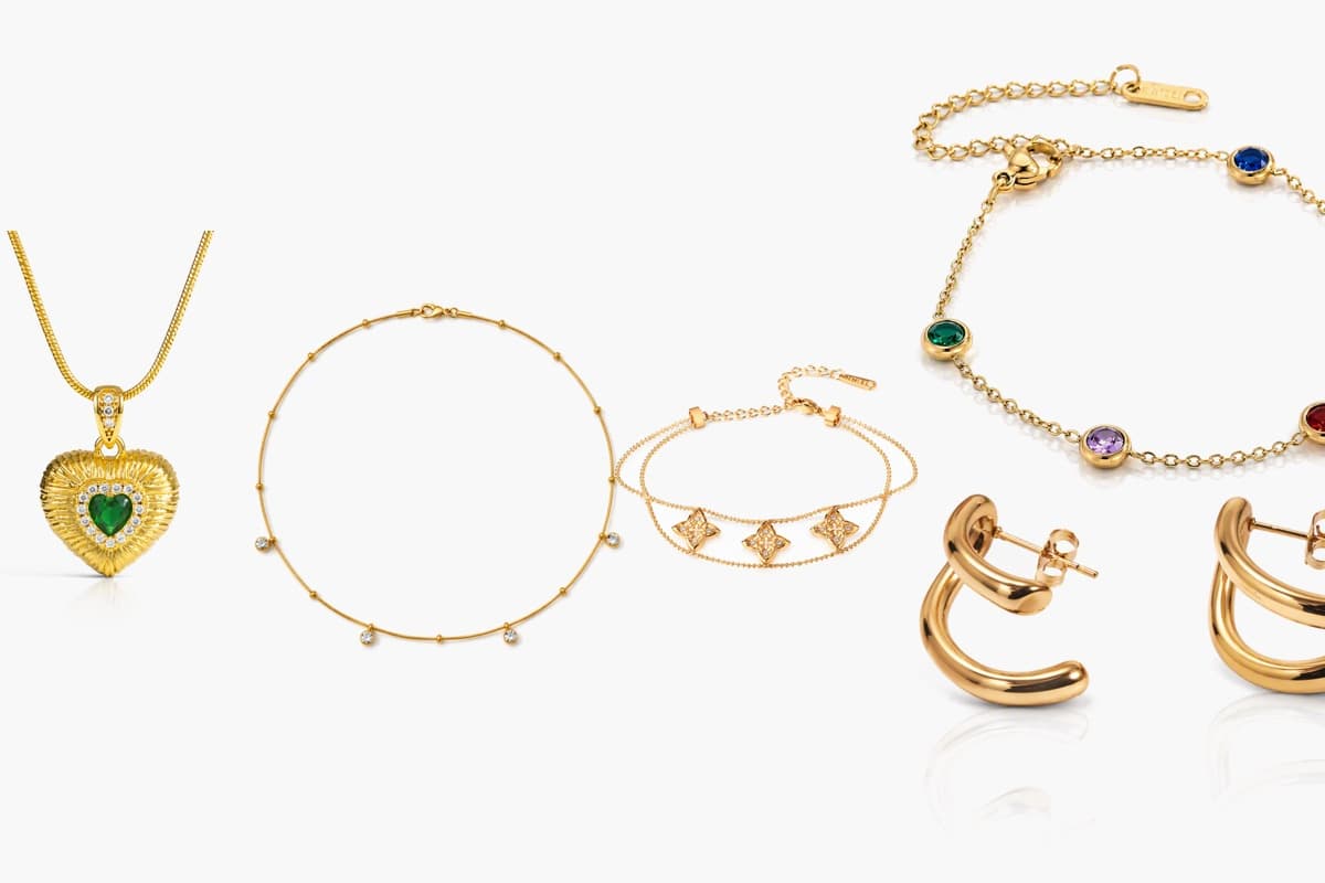 Dainty Five-Stone Chain Bracelet