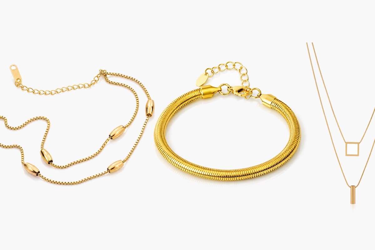 Minimalist Bar Square Snake Chain Necklace