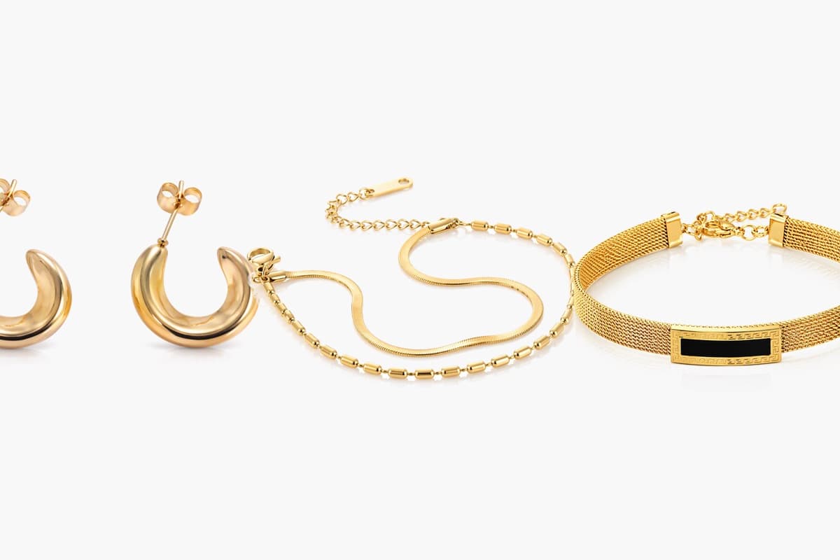 Chunky Crescent Moon Hoop Earrings