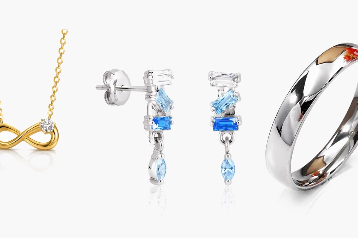 Dainty Stacked Stone Drop Earrings