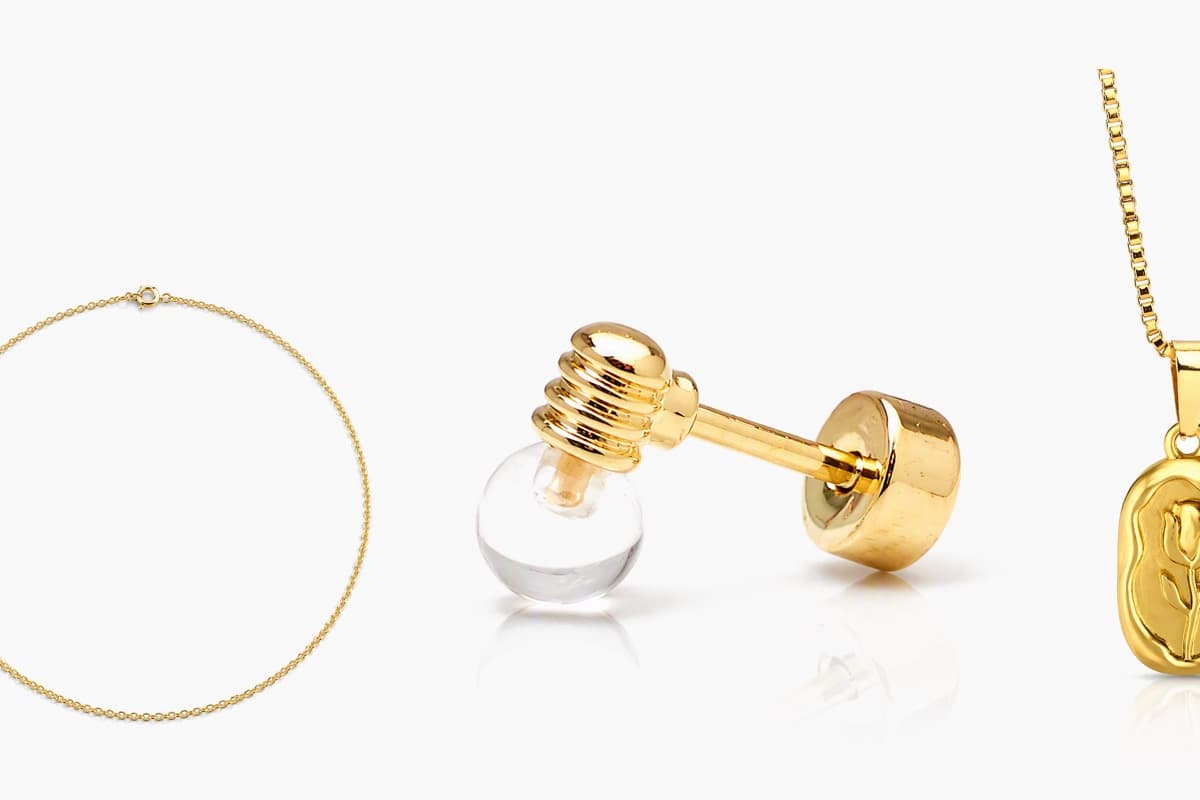 Dainty Flower Sphere Stud Earrings