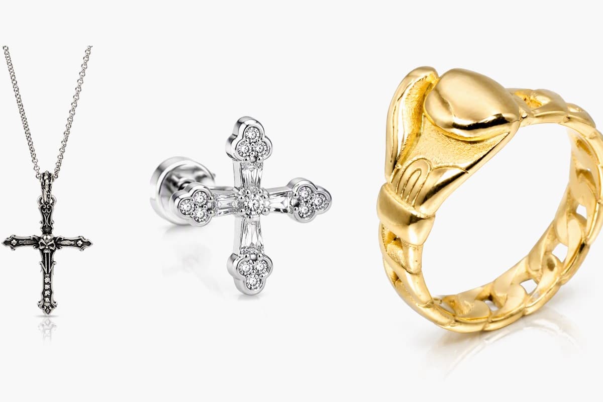 Trendy Cross Stud Earrings