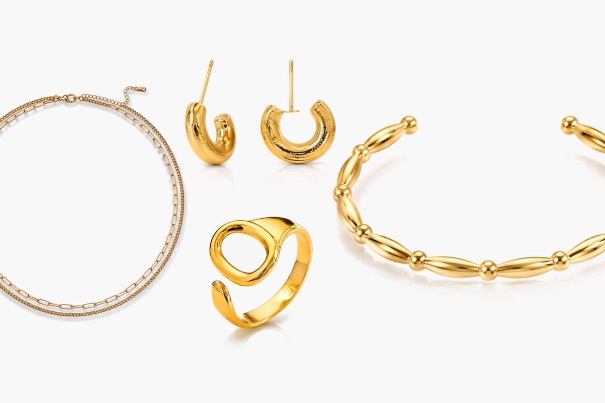 Textured Crescent Huggie Earrings