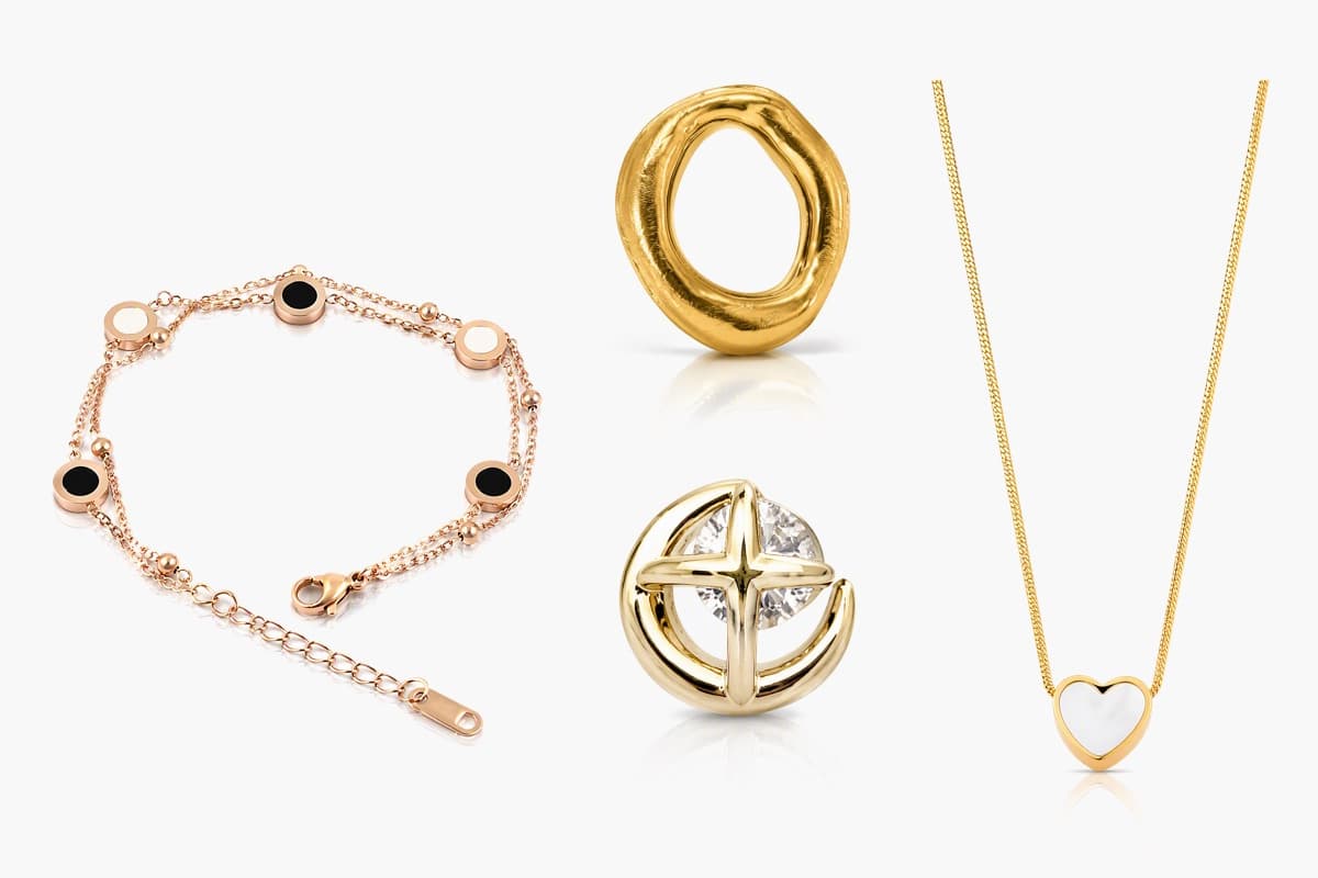 Minimalist Cross Circle Stud Earrings