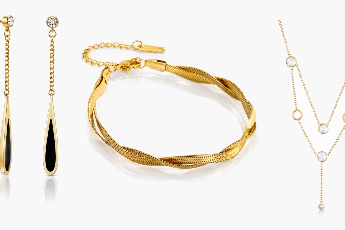 Teardrop Chain Drop Earrings