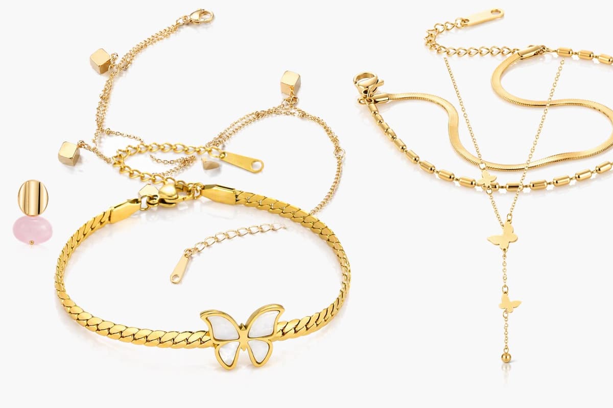 Dainty Snake And Box Chain Bracelet