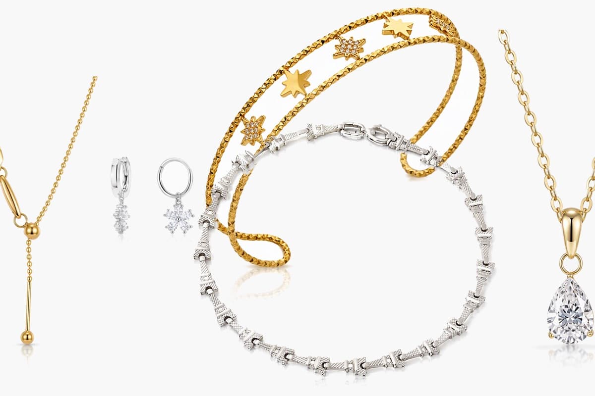 Dainty Flower Charm Hoop Earrings
