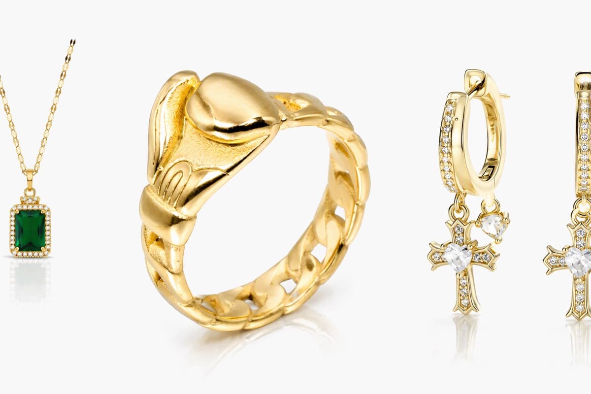 Trendy Cross Charm Hoop Earrings